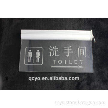 customized QCY-SHD-15 new style clear acrylic sign holder for display